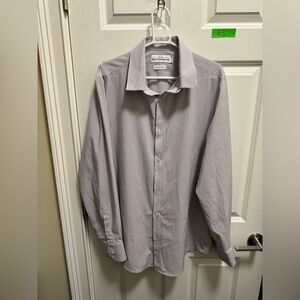 Mens Mizzen+Main Long Sleeve Button Down Dress Shirt Trim